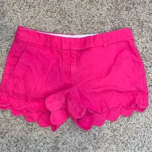 J. Crew scalloped hem shorts